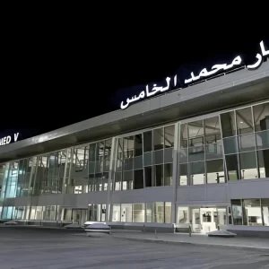 Exterior view of Mohammed V International Airport, the main Airport Casablanca, Morocco.