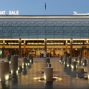 Exterior view of Airport Rabat sale, the main international airport serving Rabat, the capital city of Morocco.
